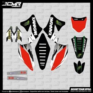 Kit Grafiche adesivi in crystal per KAWASAKI KXF 250 450 2006 2007 2008 - Bild 1 von 1