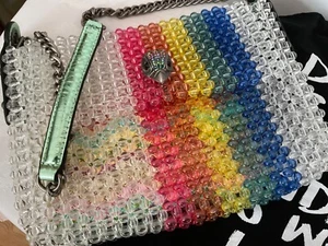 Kurt Geiger London - Kensington Rainbow Acrylic Beaded Bag - Picture 1 of 9
