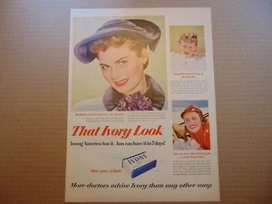 1952 AVORIO BAR SAPONE Beauty pubblicità stampa d'epoca - Foto 1 di 1