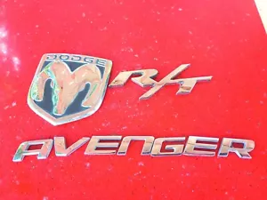 08-14 Dodge Avenger R/T Rear Trunk Chrome Emblem Badge Logo Letter 2008-2014 OEM - Picture 1 of 2
