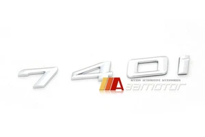 740i 740 i Rear Trunk Lid Chrome Emblem Badge Letters fits BMW F01 F02 7-Series - Picture 1 of 1