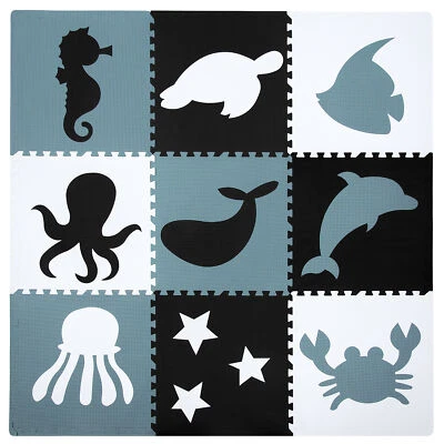 Humbi Puzzlematte Eva Schaumstoff für Babys und Kinder Meerestiere