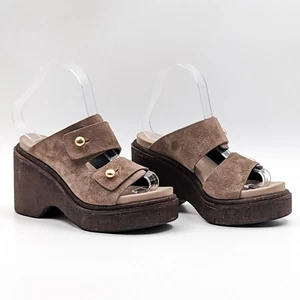 Rag&Bone Women Sommer Platform Wedge Slide Sandals size 7.5US EUR 37.5 - Picture 1 of 12
