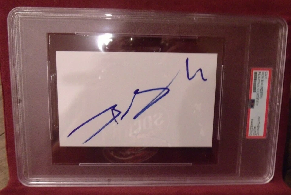 BEN SAUNDERS UFC BELLATOR MMA HAND SIGNED LARGE CUT SIGNATURE SLABBED PSA/DNA - Image 1 of 1