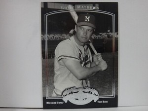 2005 UD Past Time Pennants Milwaukee Braves Baseball Card #24 Eddie Mathews