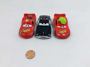 Mattel Disney Pixar Cars Sheriff Lighting McQueen Lot Of 3 Diecast Toys FLM15 - Picture 1 of 8