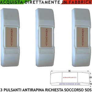 Attivazione Antirapina Soccorso SOS 3 Pezzi Tavolo Attivazione Allarme Rapina - Foto 1 di 1