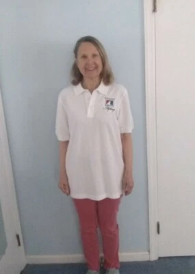 Рубашка для гольфа American Motors от Vince Geraci - ОКОНЧАТЕЛЬНАЯ ПРОДАЖА!  Белый, размер XL - Изображение 1 из 2