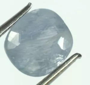 Cuscino 3,25 Ct 100% Zaffiro Blu Naturale Grande Lucentezza Gemma Certificato BS41 - Foto 1 di 13