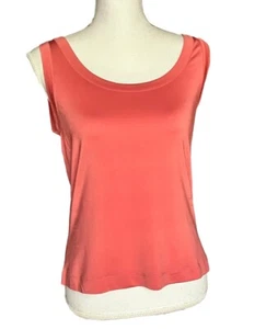 Doncaster Silk Stretch Scoop Neck Tank Top Size Medium Sleeveless Blouse Shell - Picture 1 of 8