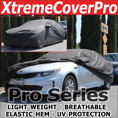 BREATHABLE CAR COVER W/MIRRORPOCKET-BLACK FOR 2020 2021 2022 KIA RIO - Image 1 of 4