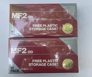 Maxell Micro-Floppy Disks. Double Sided MF2-DD. 10pack . NEW & SEALED. - Photo 1/5