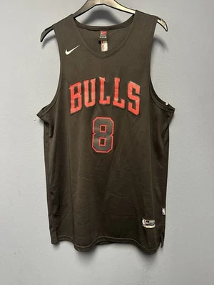 Camiseta Nike Zach Lavine Chicago Bulls Negra Con Swoosh Blanco Raro Talla 54 XXL Foto 1 de 4