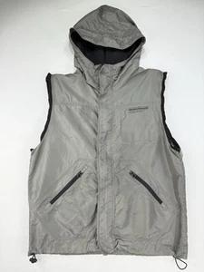 Ralph Lauren Polo Sport Gray Sleeveless Hooded Vented VTG Vest Men’s Size Small - Picture 1 of 23