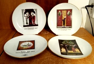 Marshall Field's FASHIONS OF THE HOUR Sammelteller 4er Set, 8", top - Bild 1 von 10