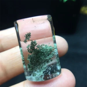 30.5/19.2/13.9mm Natural Green Ghost Quartz Crystal Pendant Reiki Healing 16.9g - Picture 1 of 5
