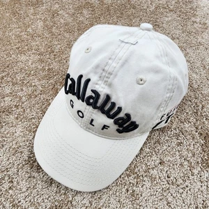 Gorra de golf Callaway blanca beige New Era con tirantes OSFA Fusion Tech Tour nueva - Imagen 1 de 6