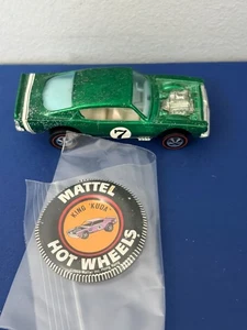 1969 HOT WHEELS REDLINE KING KUDA IN GREEN W/ WHITE INTERIOR - Picture 1 of 15