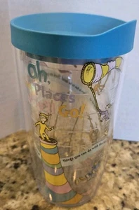 Bicchiere Tervis 16 oz Dr Suess Oh Places You'll Go senza BPA isolato freddo e caldo - Foto 1 di 5