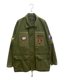 X-LARGE Men’s Khaki Patched Military Jacket Cotton Used - Picture 1 of 10