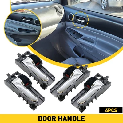 4X Left+Right Interior Door Panel Handle Black For 2005-2010 Scion tC Base - Image 1 of 4