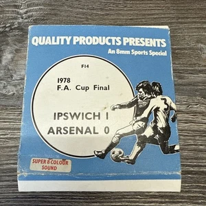 1978 FA Cup Finale Ipswich Arsenal Super 8 Farbe verpackt Qualitätsprodukte Geschenke - Bild 1 von 4