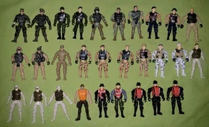 Dollar Store Army Military Soldier 4" Figure Lot Joe Chap Mei Lanard  - Picture 1 of 11