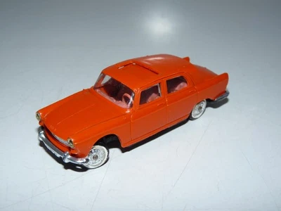 voiture norev plastique peugeot 404 orange / 1:43 / pas de manque pas de casse - Photo 1/4