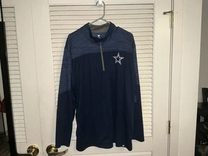 Neu Dallas Cowboys NFL Football Fanatics 1/4 Reißverschluss Shirt Herren 2XL marineblau neu ohne Etikett - Bild 1 von 10