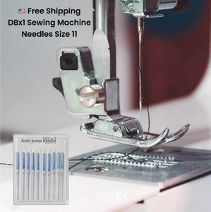 10pcs 75/11 Sharp Sewing Needles – Anti-Jump, for Woven & Light Stretch Fabrics - Picture 1 of 2