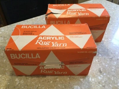 Vintage Novo Antigo Lote de (2) 16 One Oz. Fio de tapete marfim 32 unidades no total - Imagem 1 de 4