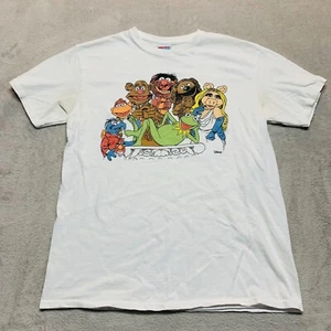 Vintage Junk Food T Shirt Size S Muppets Disney Graphic Tee Gray Kermit - Picture 1 of 8