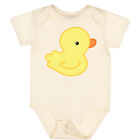 Inktastic Yellow Baby Duck Baby Bodysuit Bird Boy Animal Kids Family Shower Hws