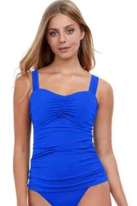 NWT Profile By Gottex Cobalt Tutti Frutti Underwire Tankini Swim Top D pno0422a - Picture 1 of 2