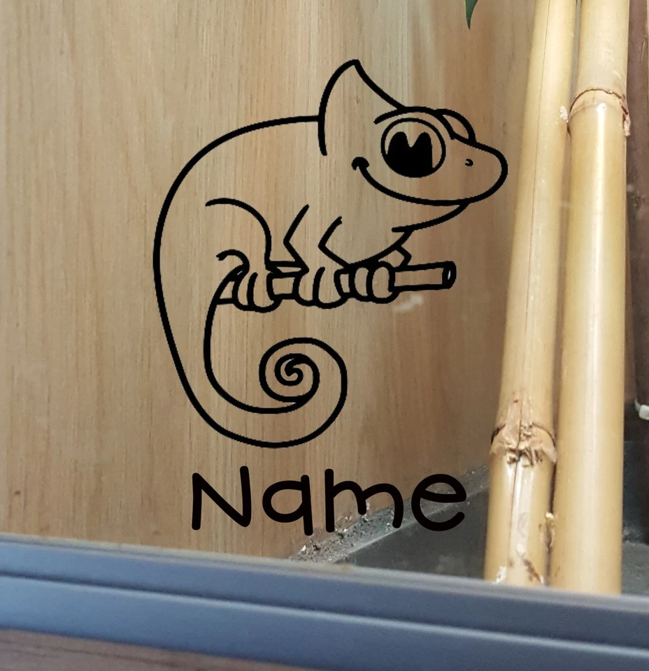 SOPHELLIE Chameleon Customised Vivarium Decal Sticker