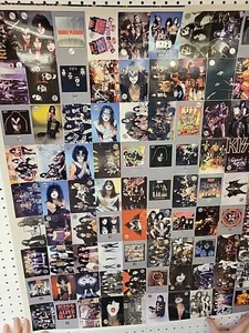 Kiss Trading Cards Series One 1 Silver Foil 90 Card Uncut Sheet Poster Size - Picture 1 of 6