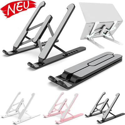 Notebook Laptop Ständer Tablet Halter Halterung faltbar 6 Winkel einstellbar - Bild 1 von 4
