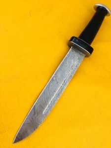 CUSTOM HAND MADE DAMASCUS STEEL FIX BLADE BOWING KNIVE.(14.00”) - Picture 1 of 9