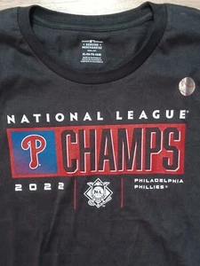 Philadelphia Phillies Unisex Youth XL 18/20 Fanatics 2022 NLCS T Shirt Black New - Picture 1 of 6