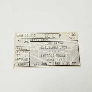 Jan 7 1995 Cleveland Cavs Vs Chicago Bulls Ticket Stub - Picture 1 of 2