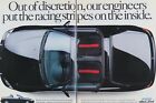 1994 Honda Del Sol Convertible Black Vintage Original Print Ad 2 Page 8.5 x 11'