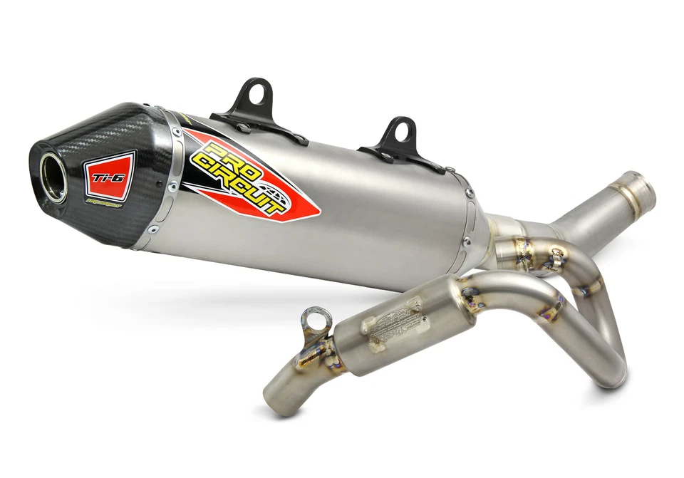 Pro Circuit Ti-6 Exhaust System Carbon End Caps 0351725F - Image 1 of 1