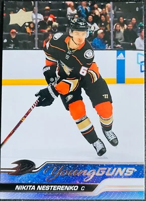 2023-24 NIKITA NESTERENKO UD YOUNG GUNS RC CARD #230 - Image 1 of 2