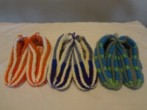 3--Karen's Handmade Knitted Slippers 11-12 - Picture 1 of 1