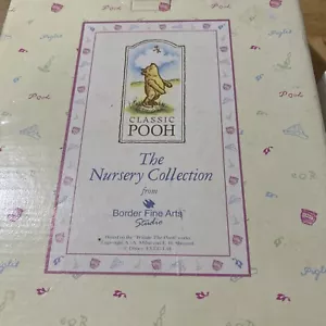 classic pooh disney border fine arts. Pool and Piglets Pendulum Clock. NIB - Picture 1 of 7