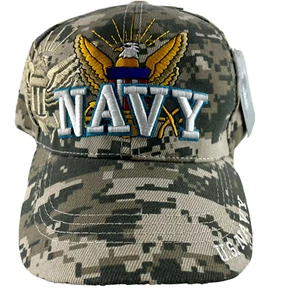 Gorra Elite Images AZUL MARINO Militar Águila Bordada Camuflaje Talla 7-8 Ajustable - Imagen 1 de 9