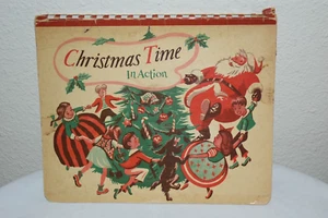 1949 CHRISTMAS Time in Action Pop Up Spiral Buch Musik sehr guter Zustand - Bild 1 von 12