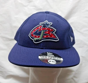 Brandneu mit Etikett Vintage Columbus blaue Jacken flache Passform New Era Mütze - Größe 7 3/4 - Bild 1 von 7