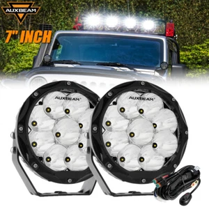 AUXBEAM 2X 7inch LED Work Light Spot Beam Pods 2022-2024 For Honda Civic Sedan - Picture 1 of 12