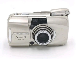 Olympus μ mju iii Wide 100 Point & Shoot Film Camera. Tested, Works - Picture 1 of 5